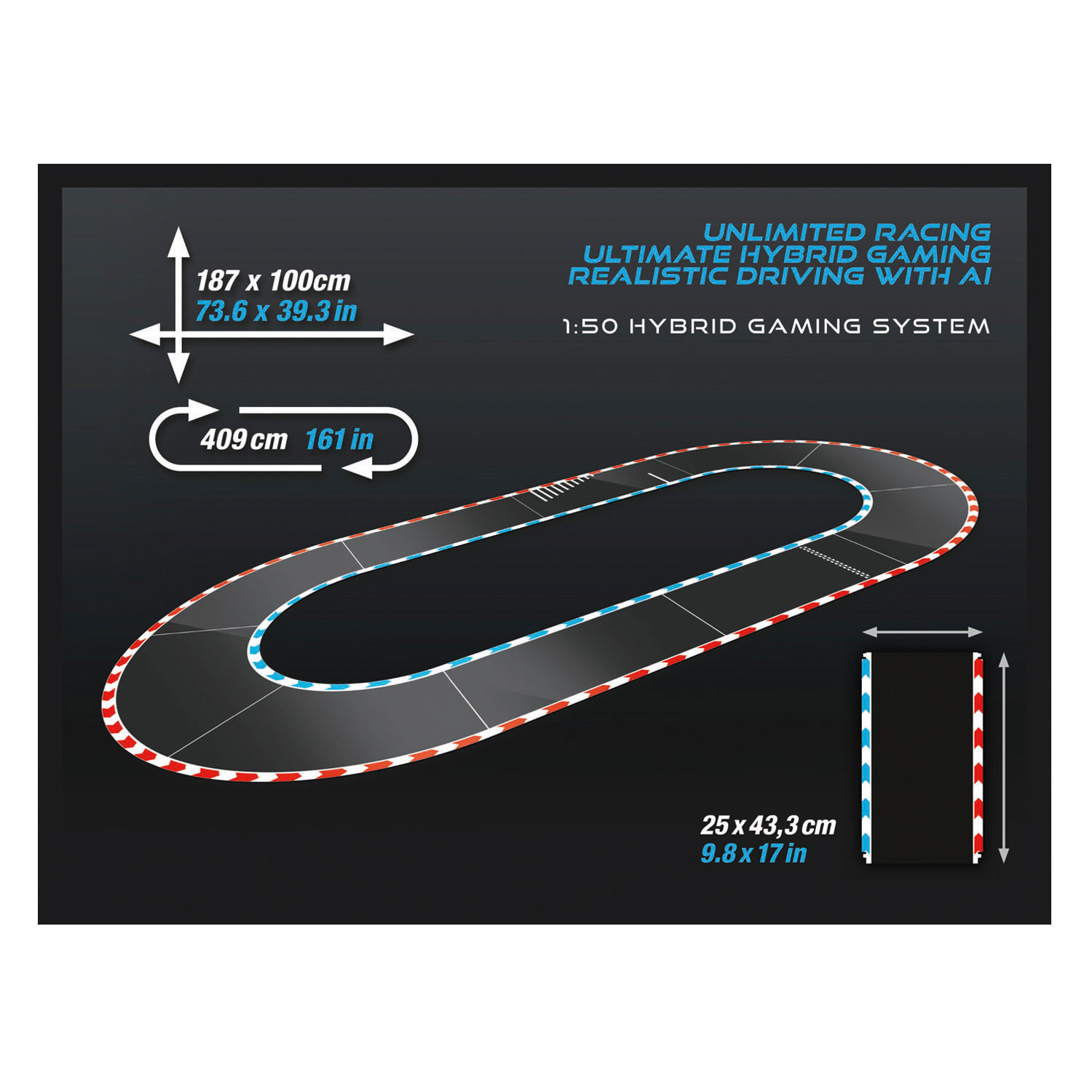 Carrera Hybrid Racebaan HyperDrive Fury - 1:50