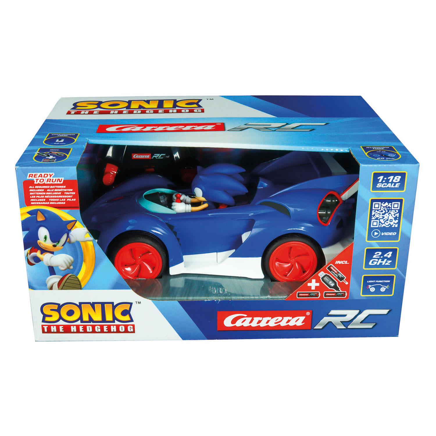 Carrera RC 2,4GHz Team Sonic Racing - Sonic, Performance Version - 1:18