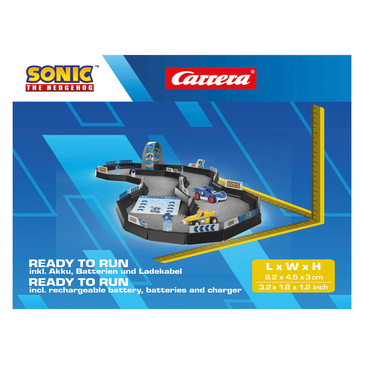 Carrera RC 2,4GHz Racebaan Team Sonic Racing  Tabletop Racing Set - 1:43