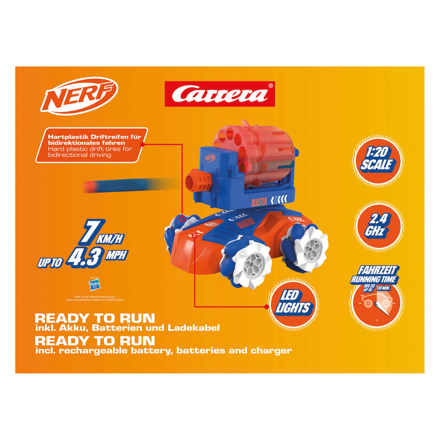 Carrera RC 2,4GHz Nerf Blasting Car
