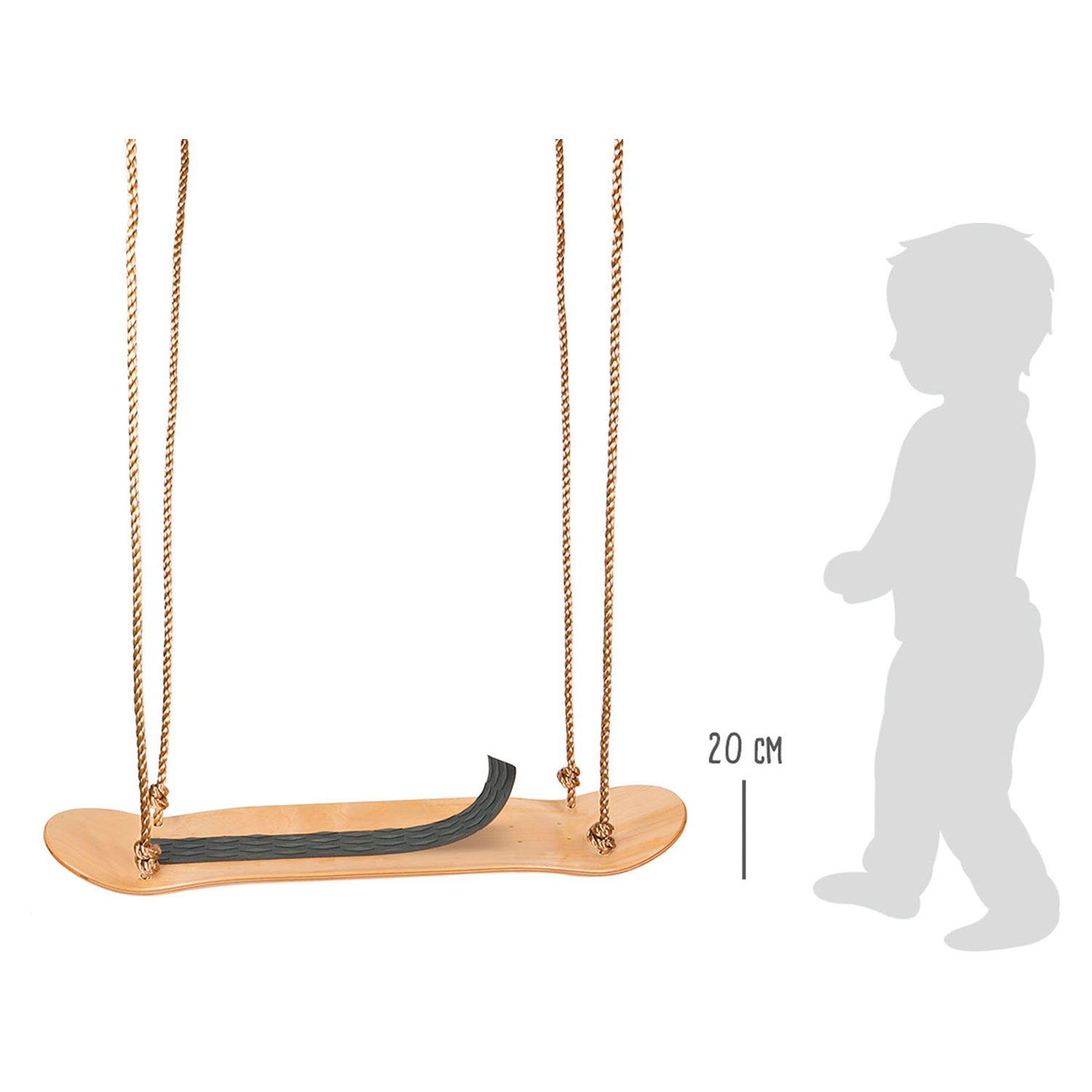 Small Foot - Balançoire en bois pour planche à roulettes