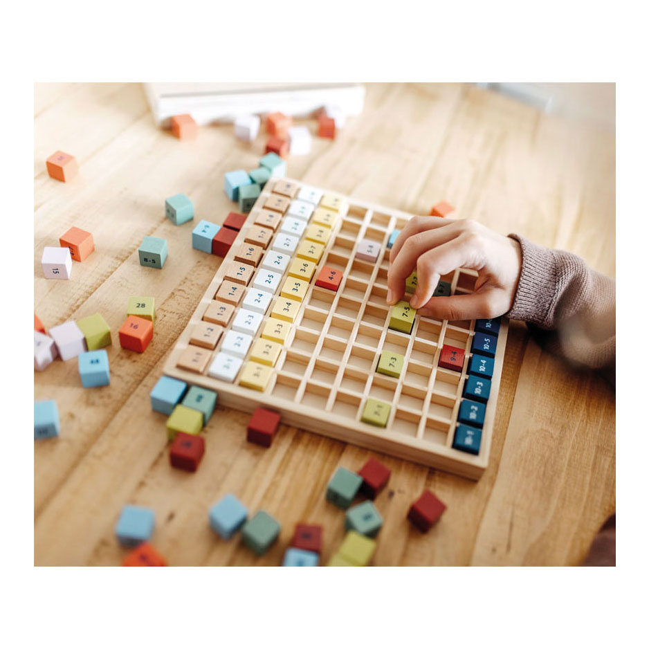 Small Foot  -  Houten Reken Keersommen Kleur, 82dlg.