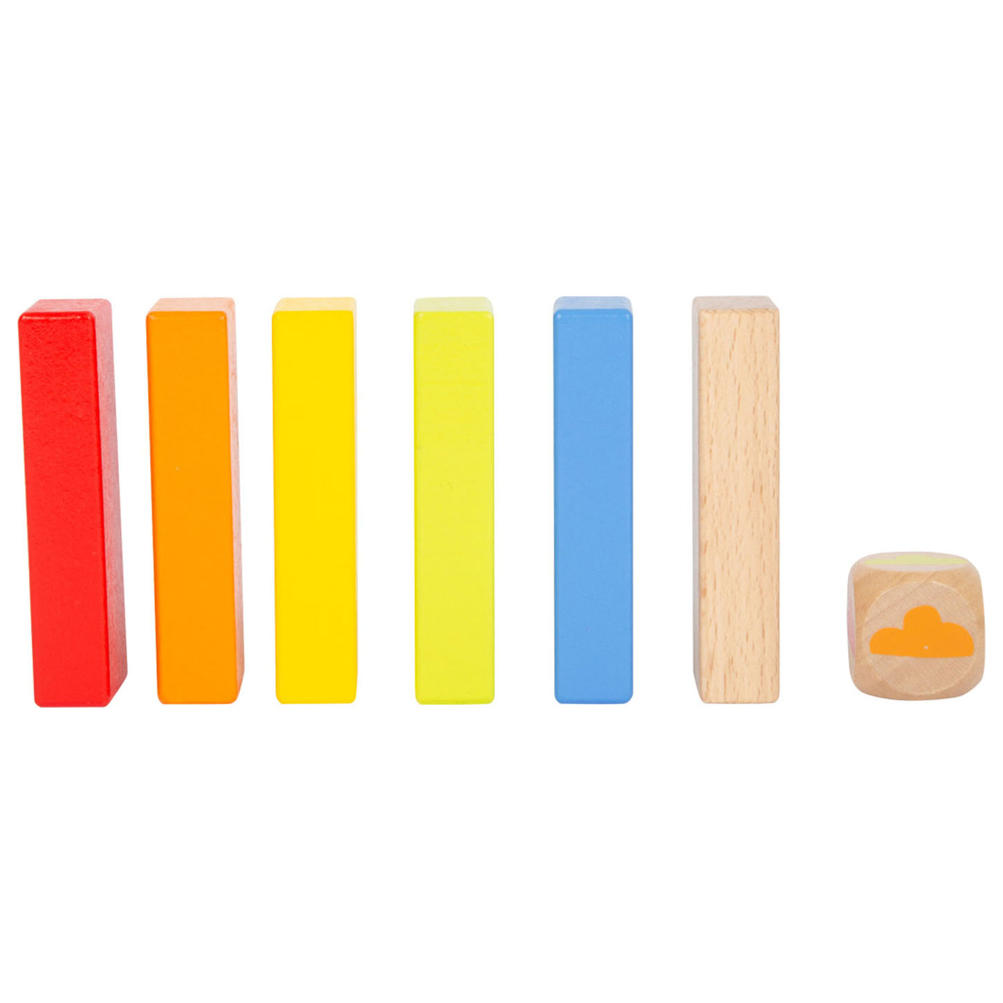 Small Foot – Regenbogen-Wackelturm-Spiel aus Holz
