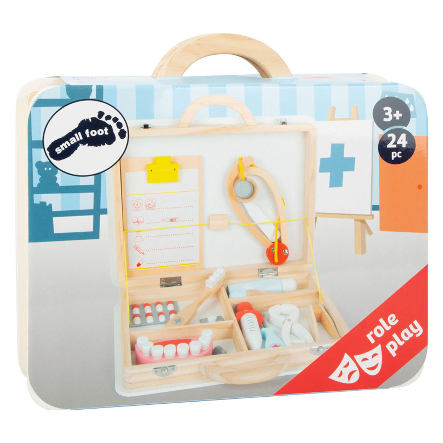 Small Foot - Arzt- und Zahnarzt-2in1-Set aus Holz im Koffer