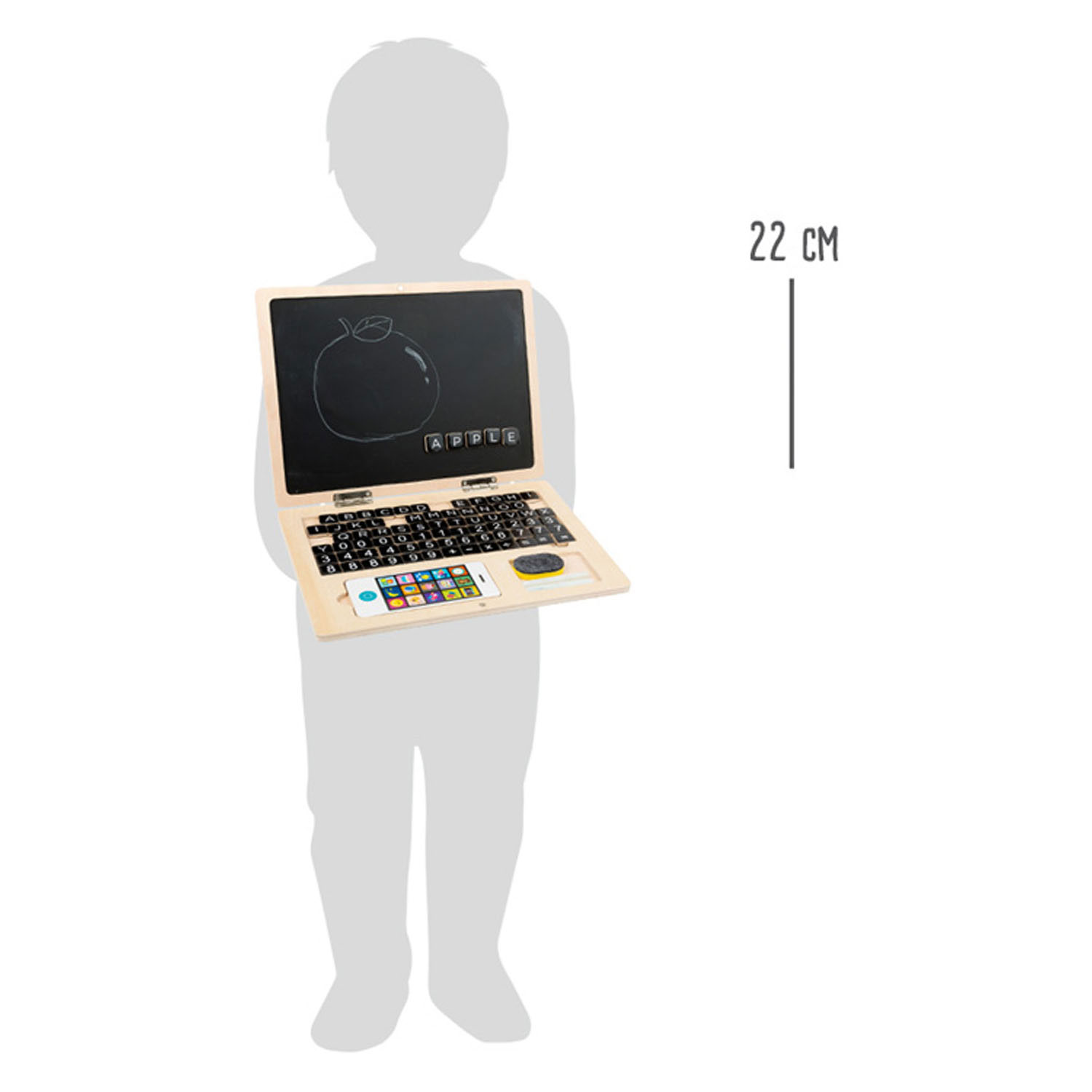 Small Foot  -  Houten Laptop met Magneetbord