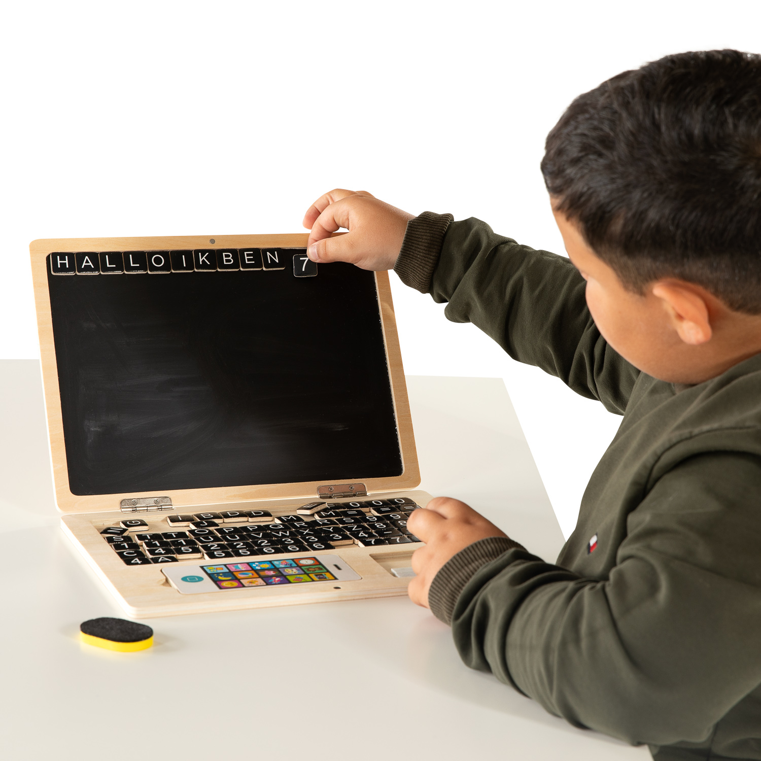 Small Foot  -  Houten Laptop met Magneetbord