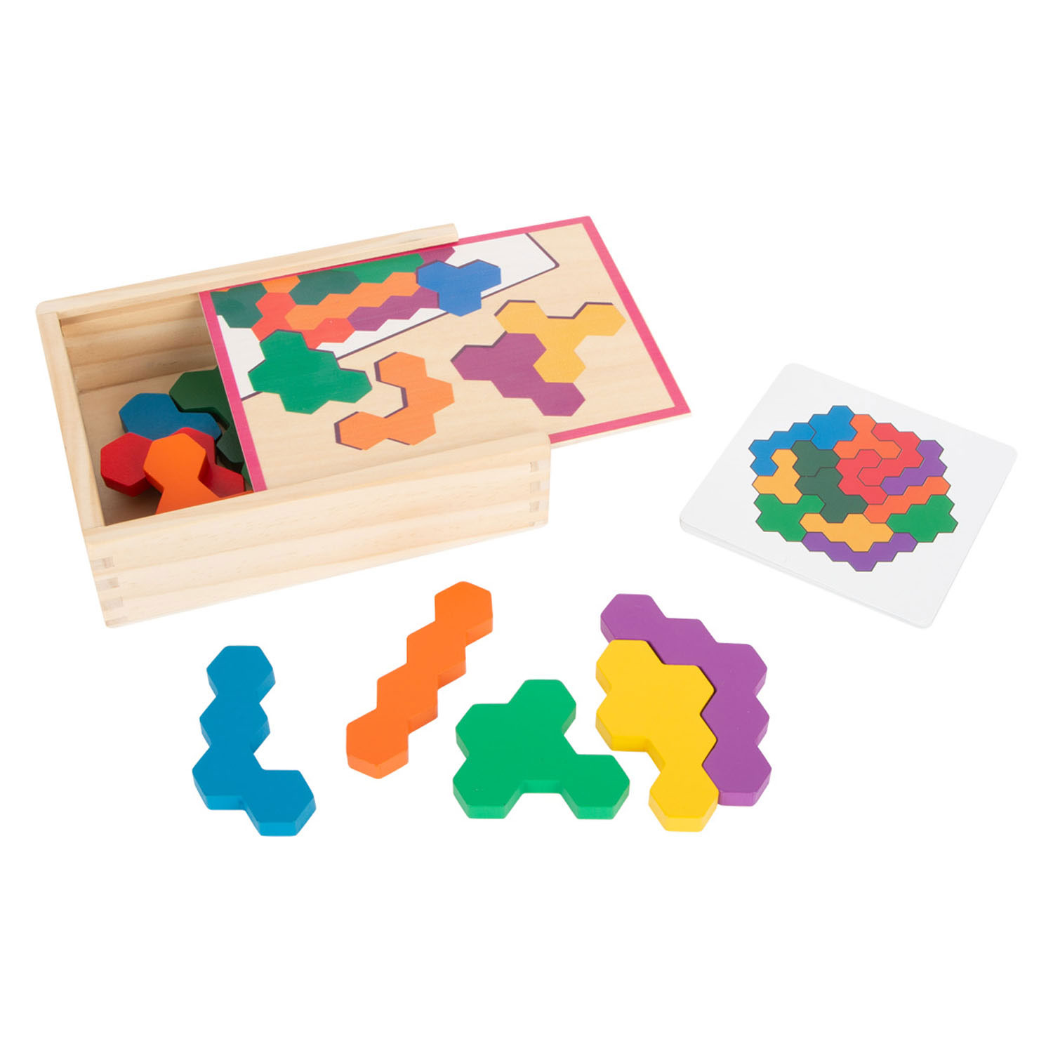 Small Foot - Holzformpuzzle Sechseck