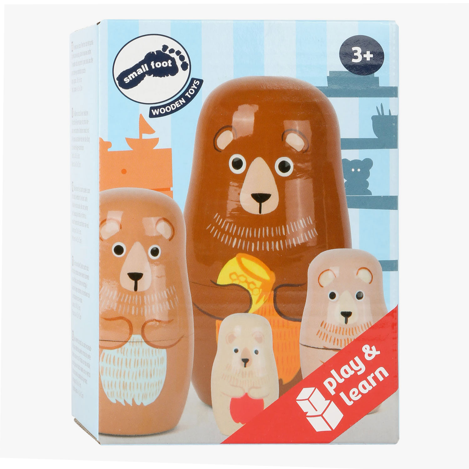 Small Foot - Holz-Matroschka-Puppe Bärenfamilie