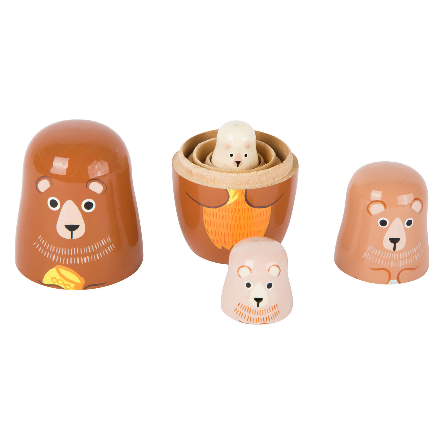 Small Foot - Holz-Matroschka-Puppe Bärenfamilie