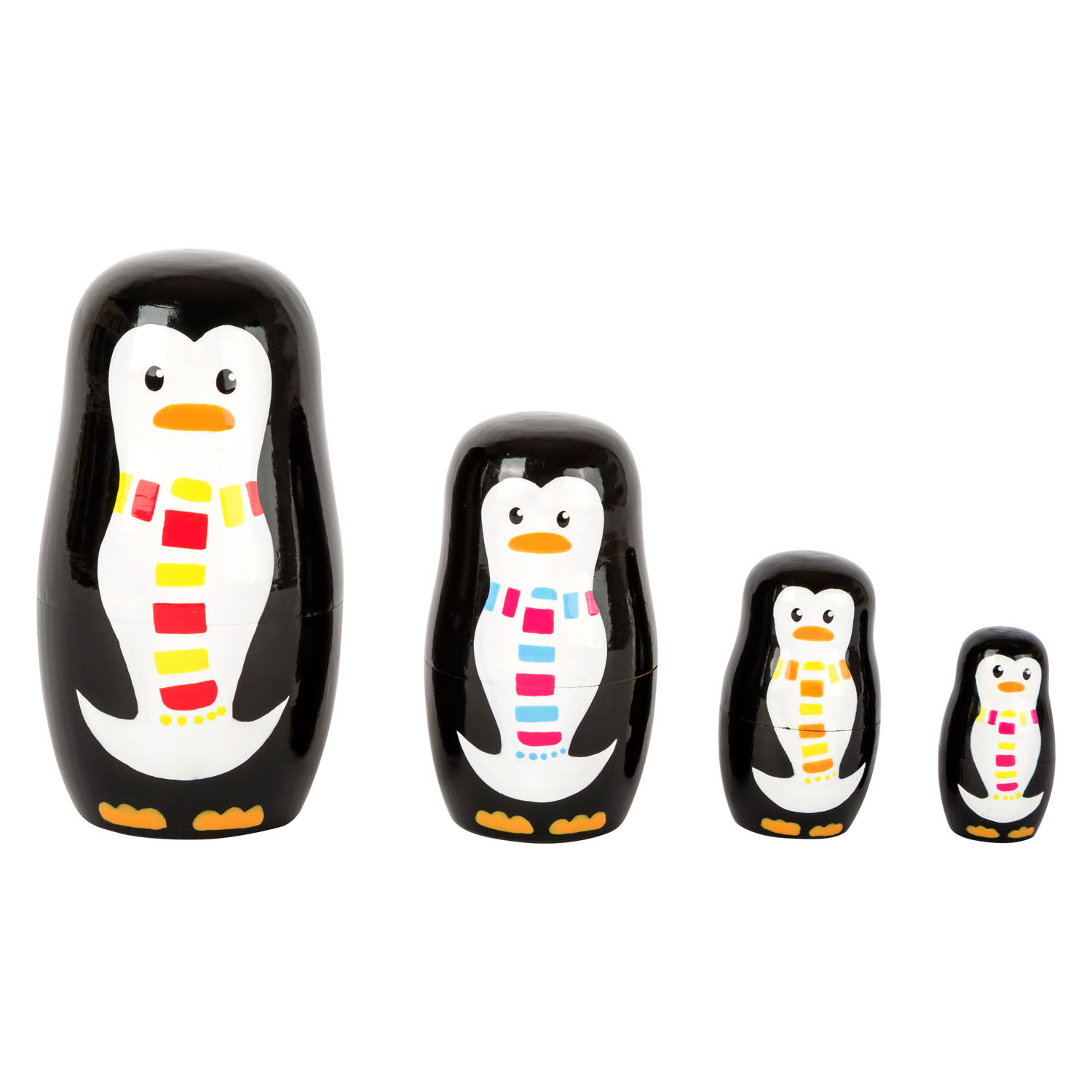 Small Foot - Poupées Matriochka en Bois Famille Pingouin