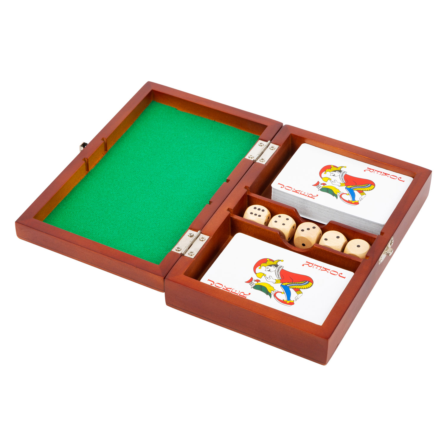 Small Foot - Cartes à jouer et jeu de dés dans une boîte en bois
