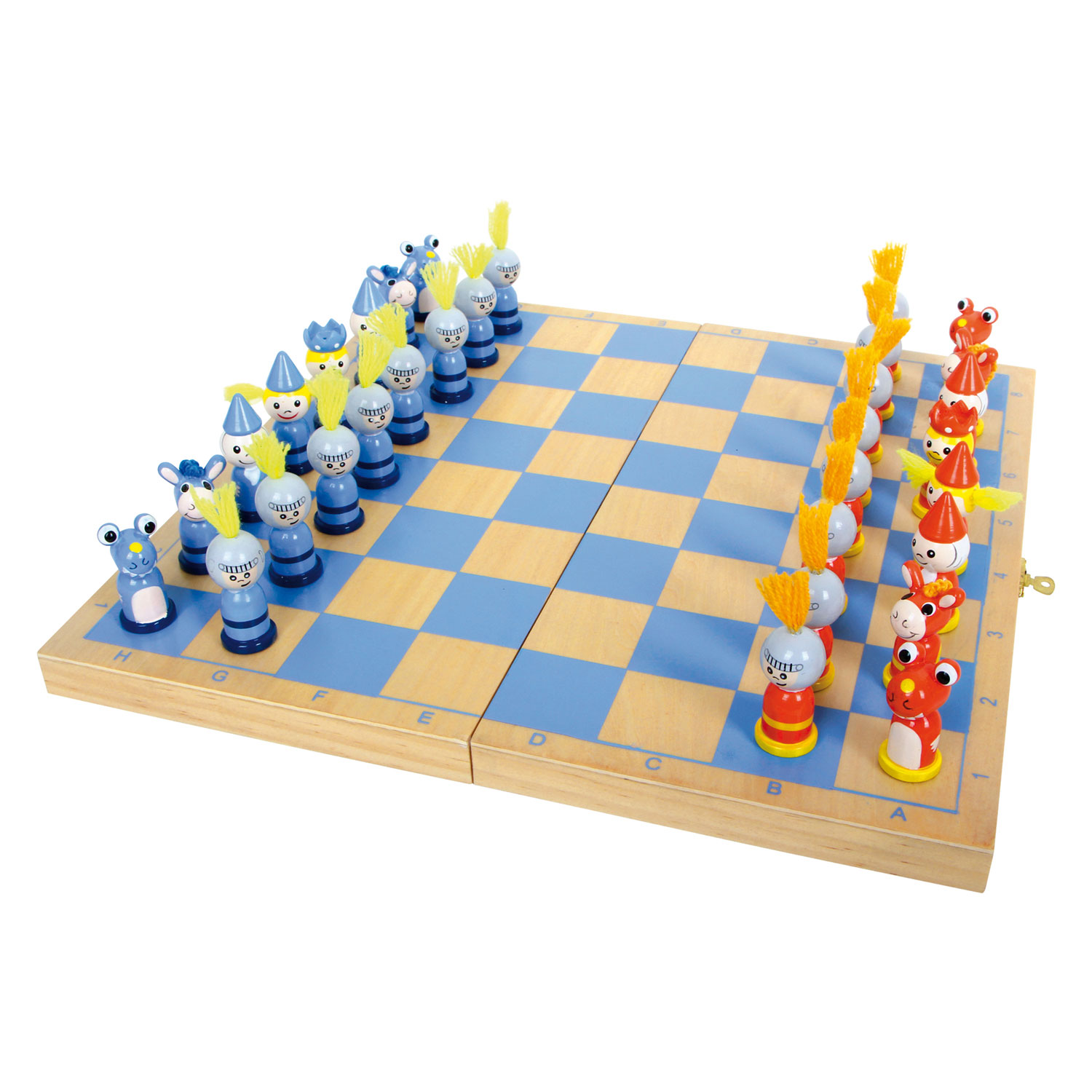 Lospitch Spiel, Schachspiel Rückseite 29*29CM Schach Wunderschönes  Handarbeit 3 in1