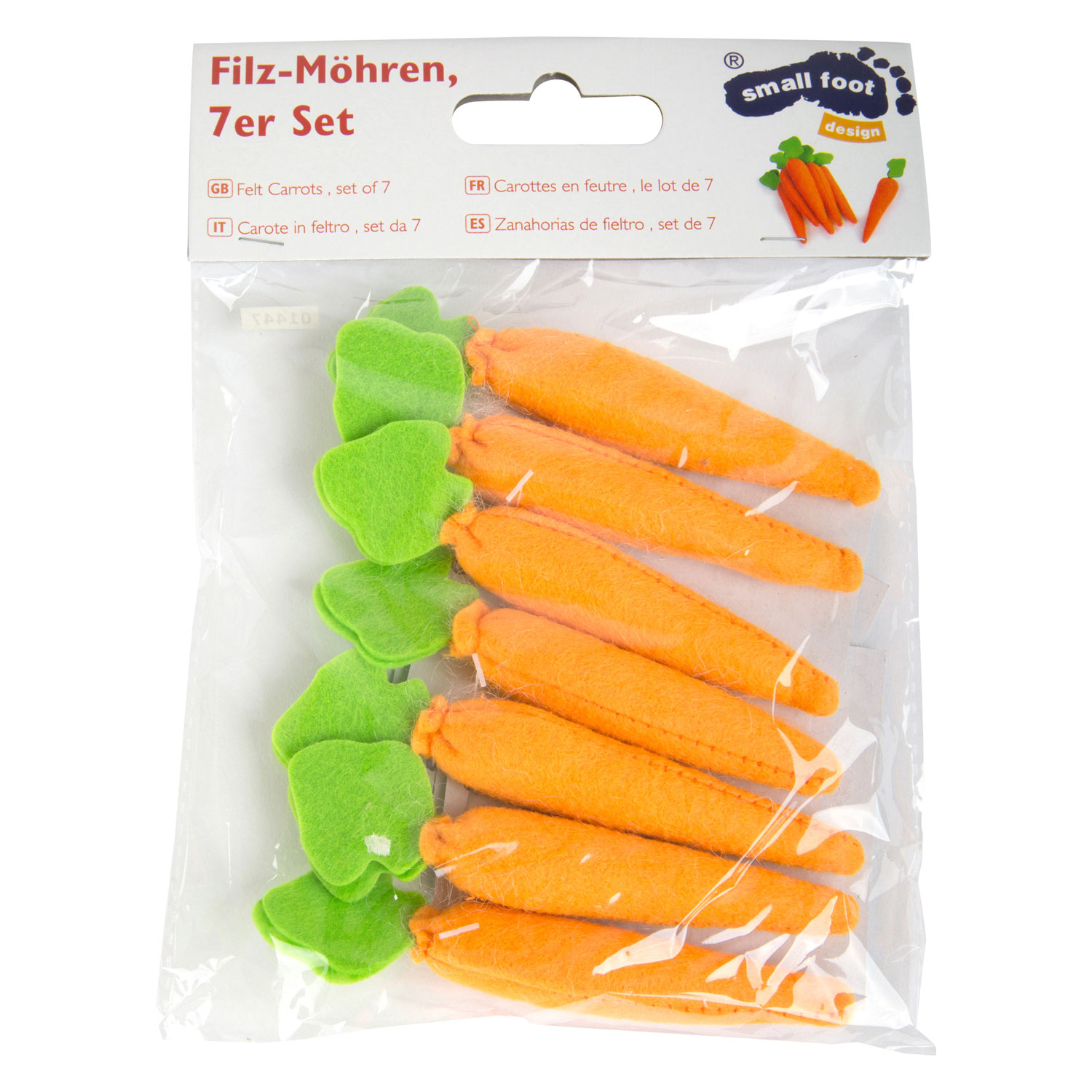 Small Foot - Toy Food Karotten Filz, 7dlg.