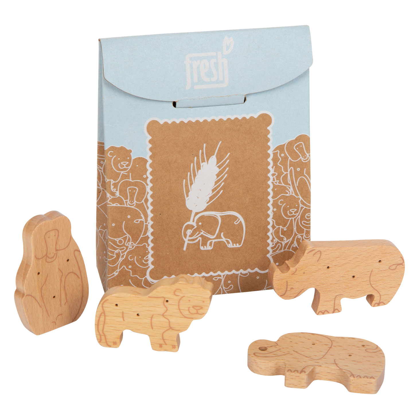 Small Foot - Crackers en bois pour animaux de compagnie, 8dlg.