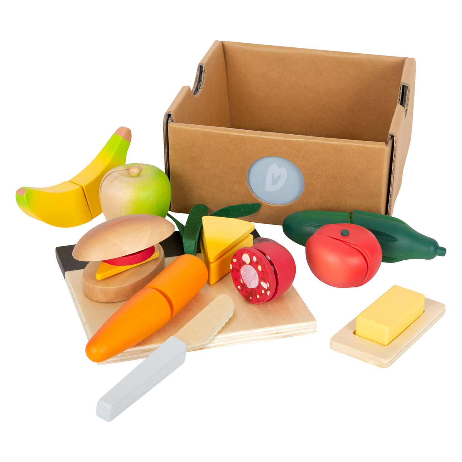 Jeu de fruits en Jouets en bois - 12 pièces - Couper les fruits - speelgoed  Éducatif