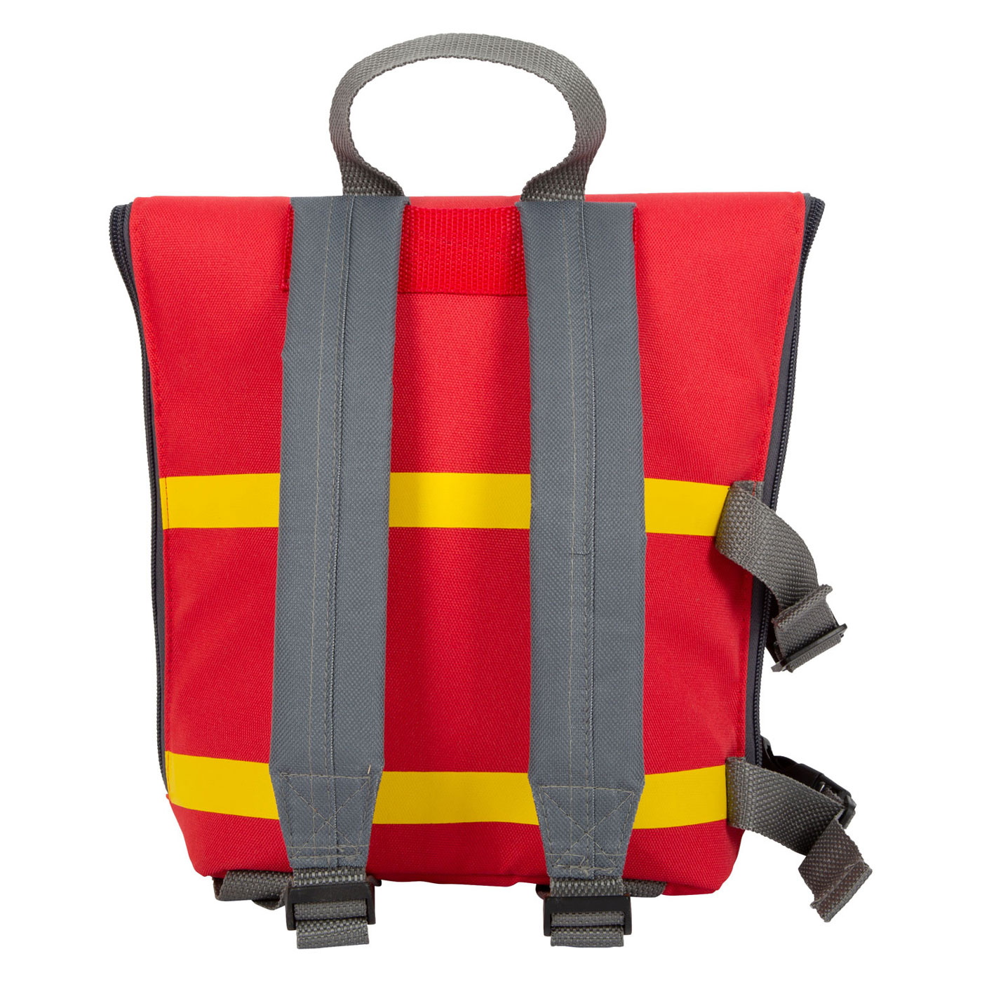 Small Foot - Sac à dos de pompier avec attributs de pompiers en bois, 8dlg.