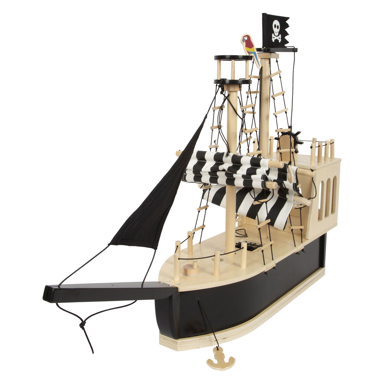 Small Foot - Puppenhaus-Piratenboot aus Holz