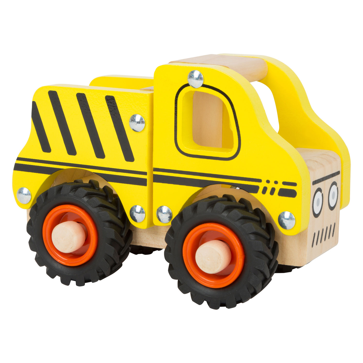 Camions de construction empilables jouet en bois