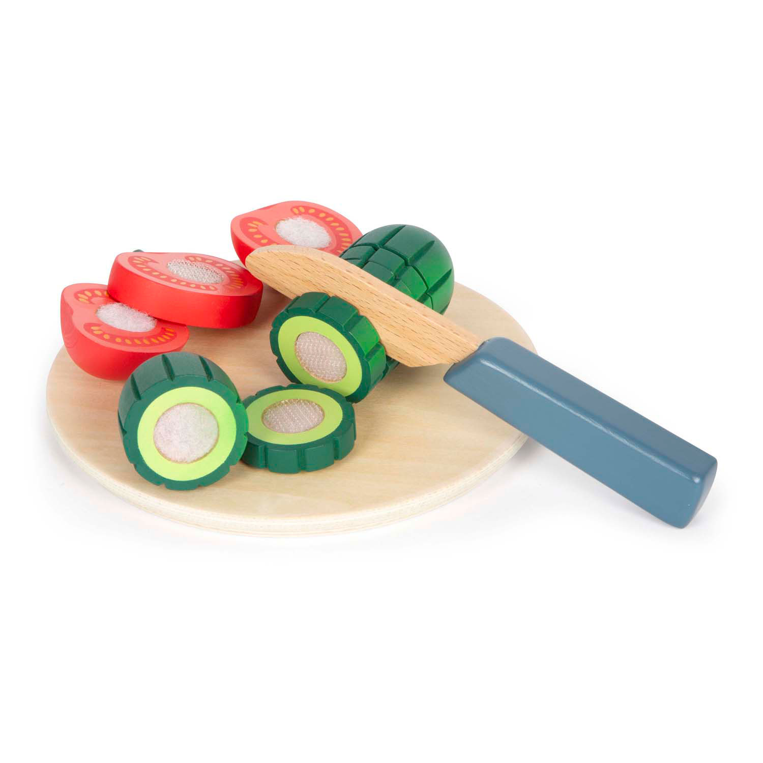 Small Foot - Holzspielzeug-Lebensmittel-Salat-Spielset, 11-teilig.