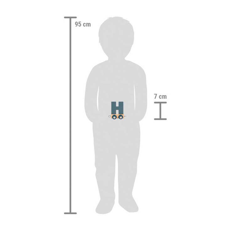 Small Foot - Holzbuchstabenzug Polar - H