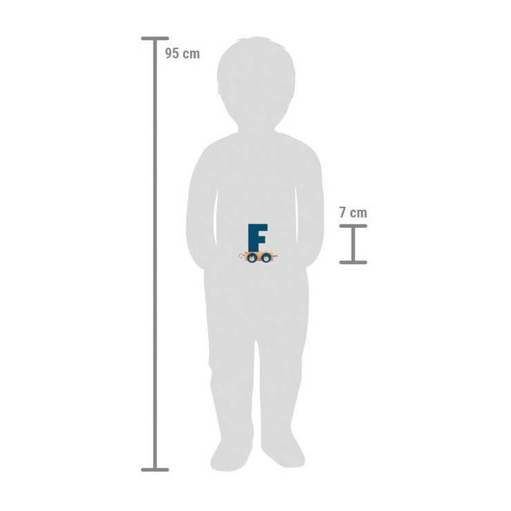 Small Foot - Holzbuchstabenzug Polar - F