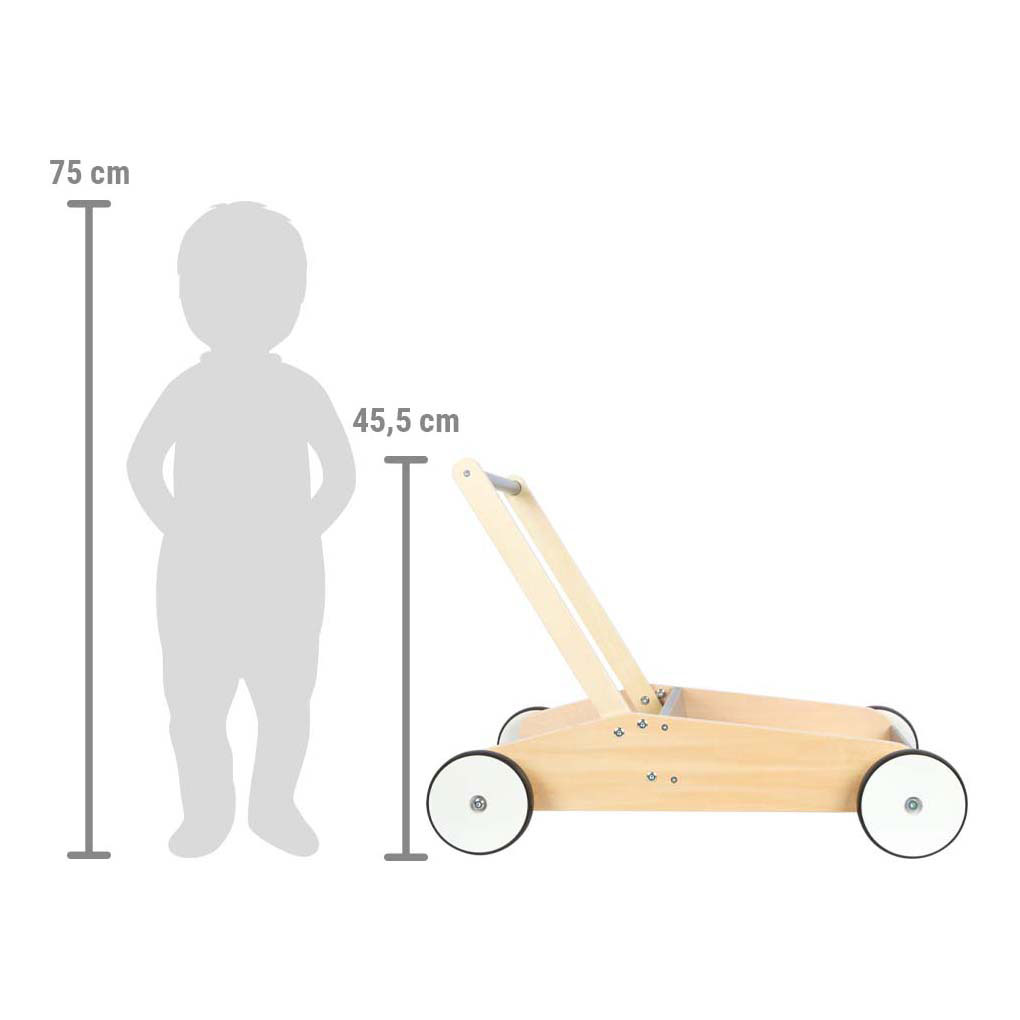 Small Foot - Houten Loopwagen Grijs