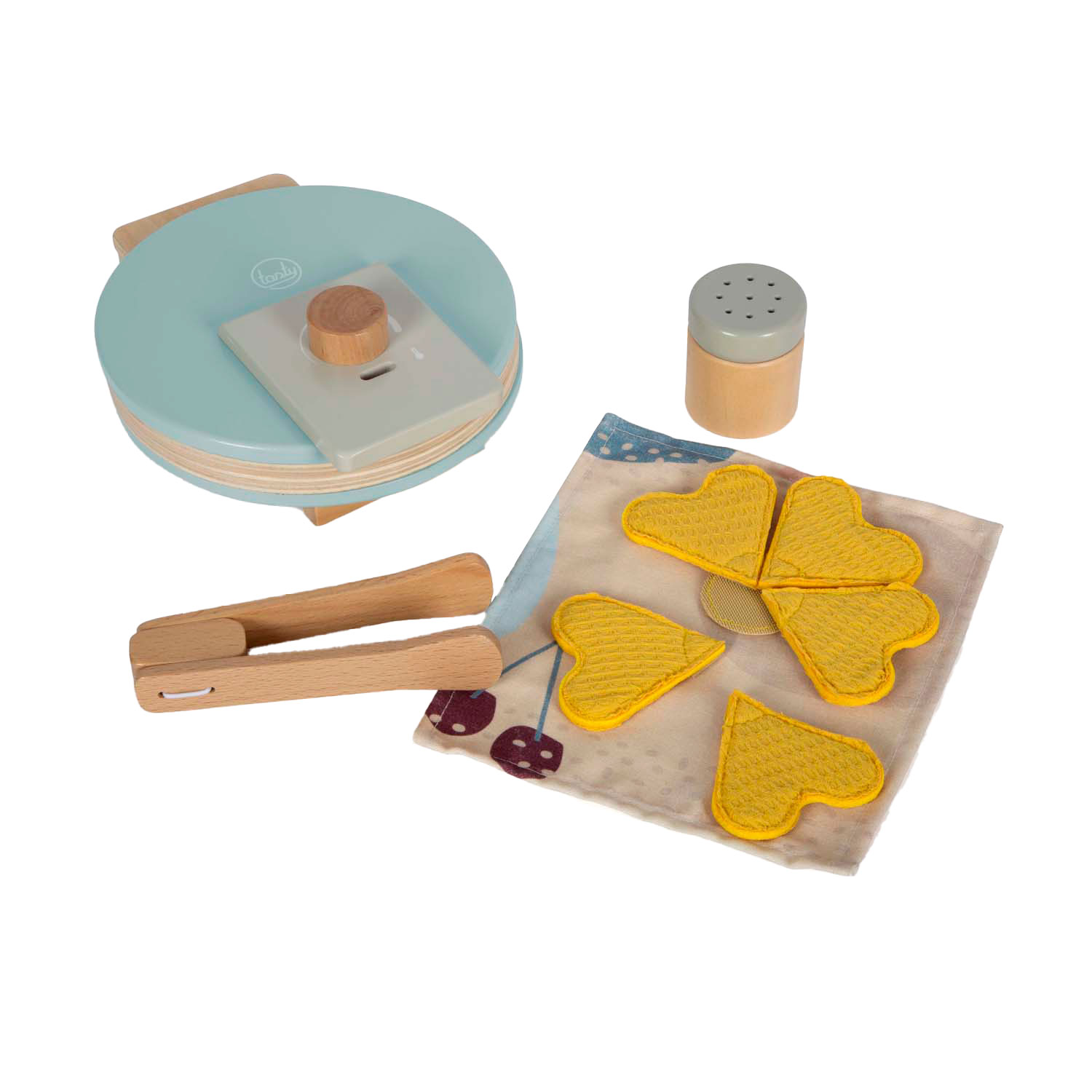 Small Foot - Waffeleisen-Spielset aus Holz, 10-teilig.