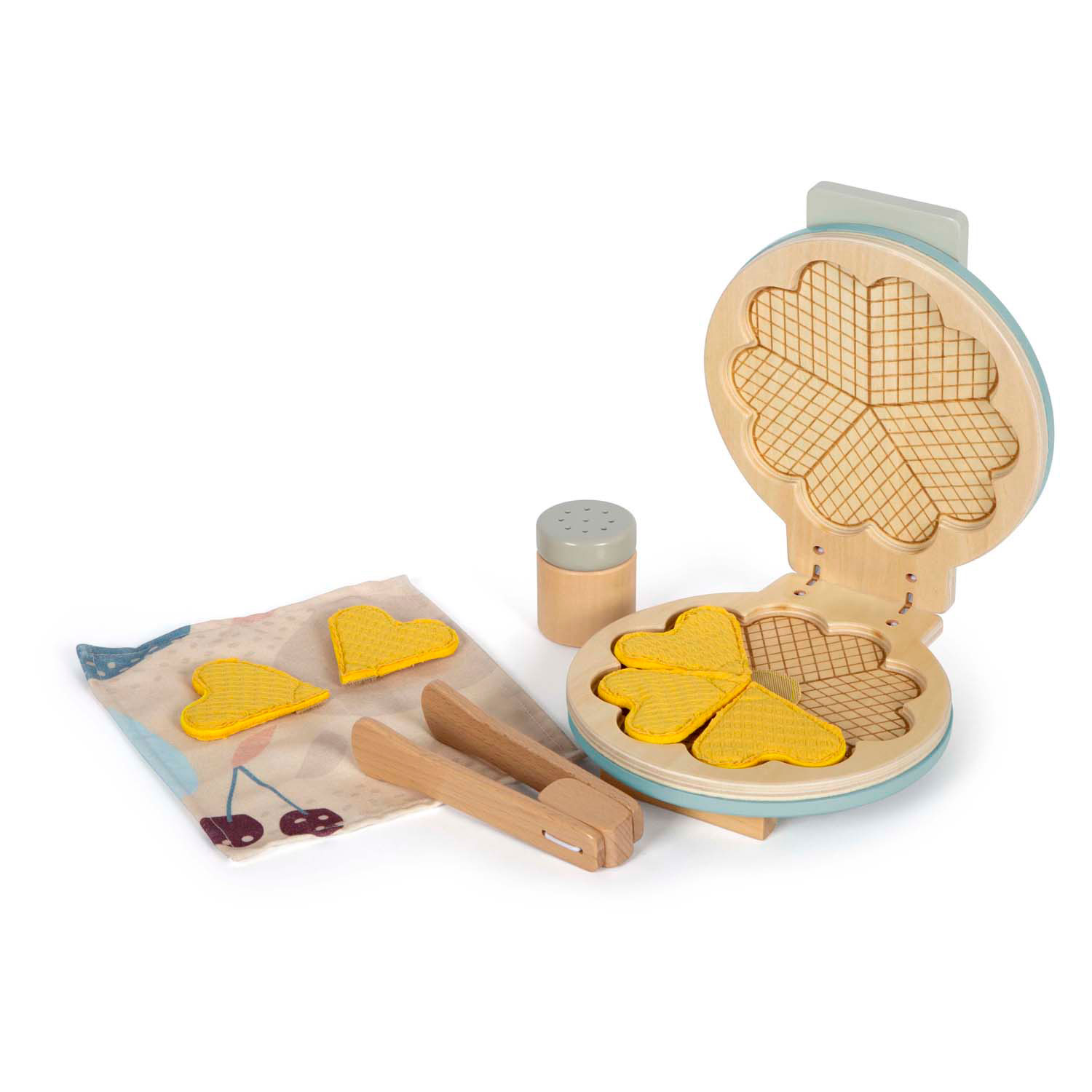 Small Foot - Waffeleisen-Spielset aus Holz, 10-teilig.