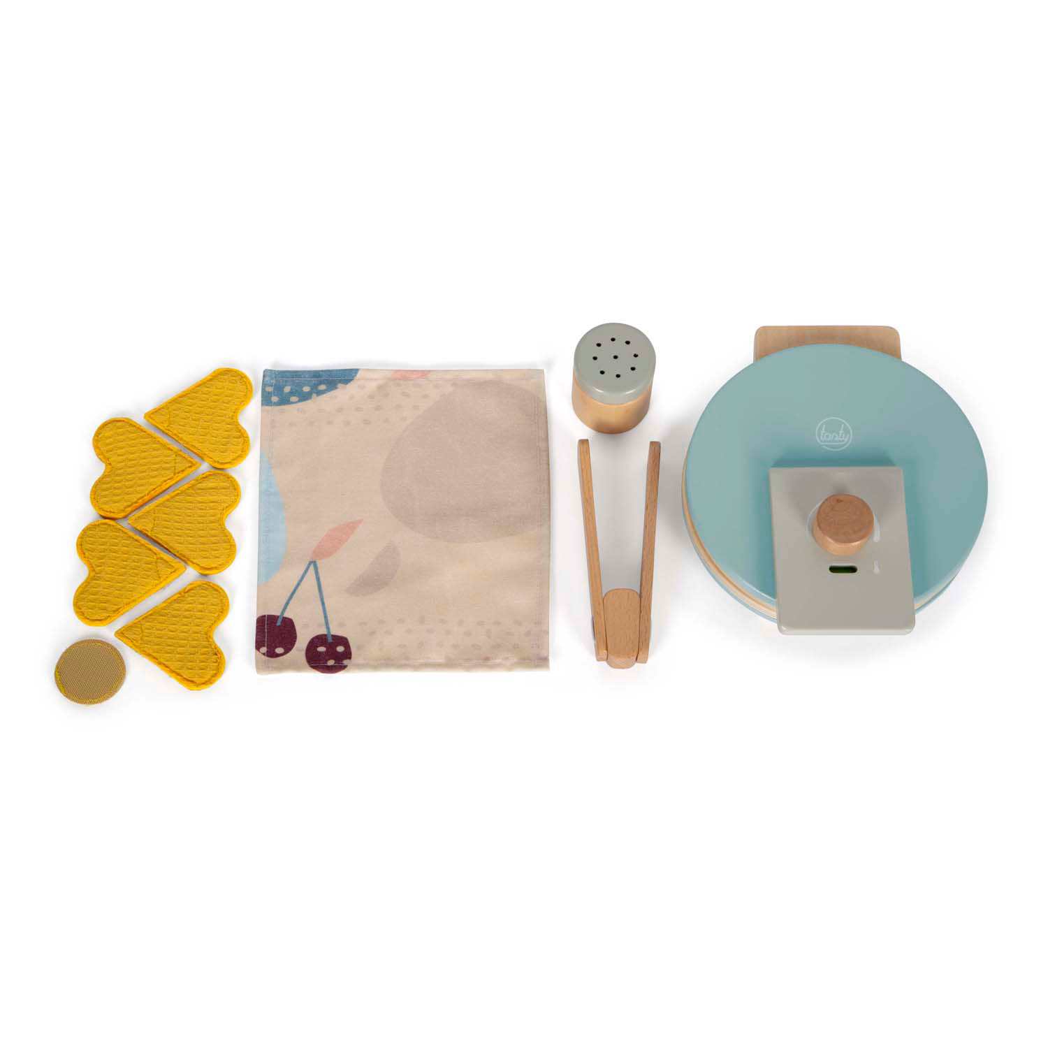 Small Foot - Waffeleisen-Spielset aus Holz, 10-teilig.