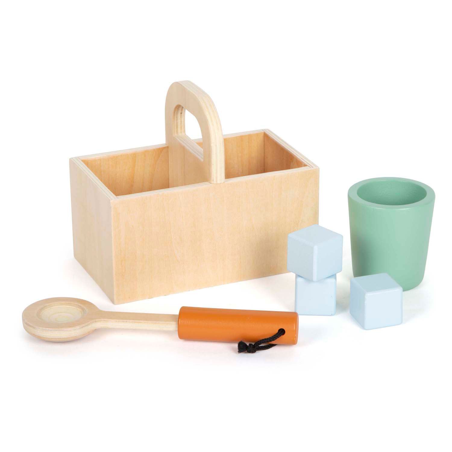 Small Foot - Cuisine industrielle en bois avec îlot de cuisine, 18 pcs.