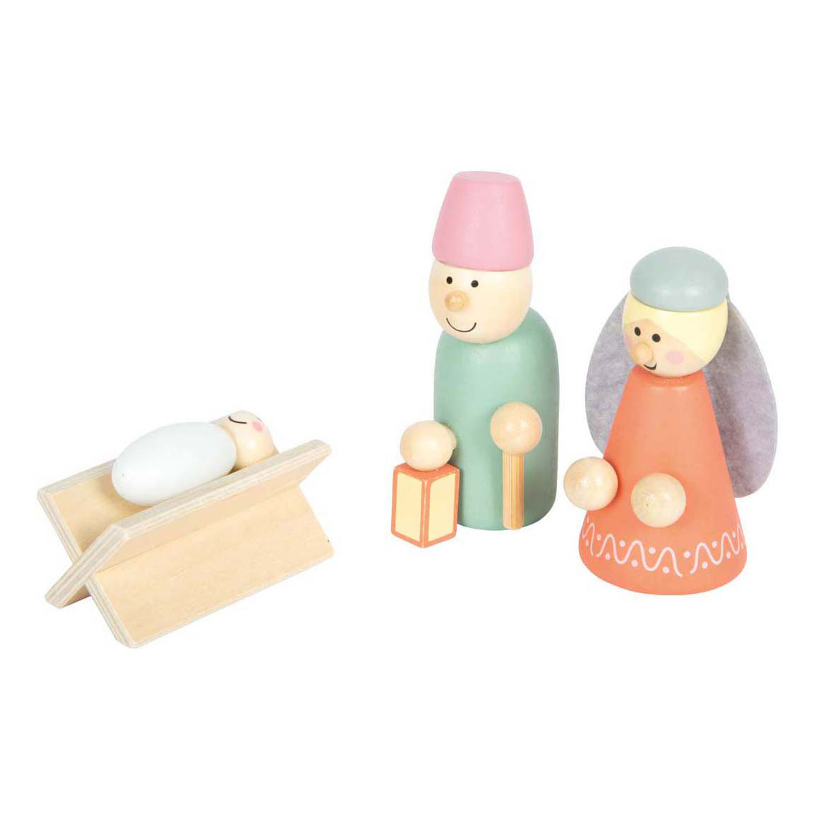 Small Foot - Houten Kribbe Kerstverhaal Speelset