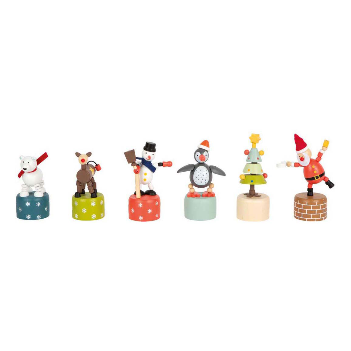 Small Foot - Figurines de danse de Noël et d'hiver, 12 pièces.