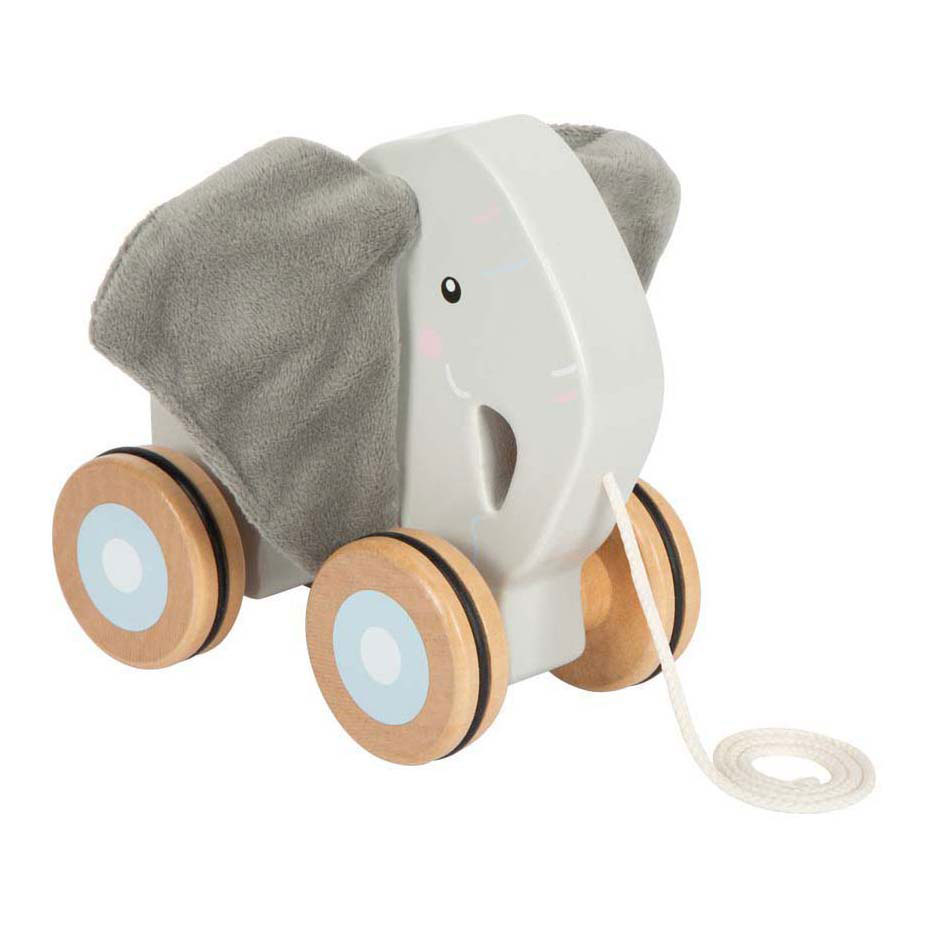 Small Foot - Holzelefant zum Ziehen mit knittrigen Ohren