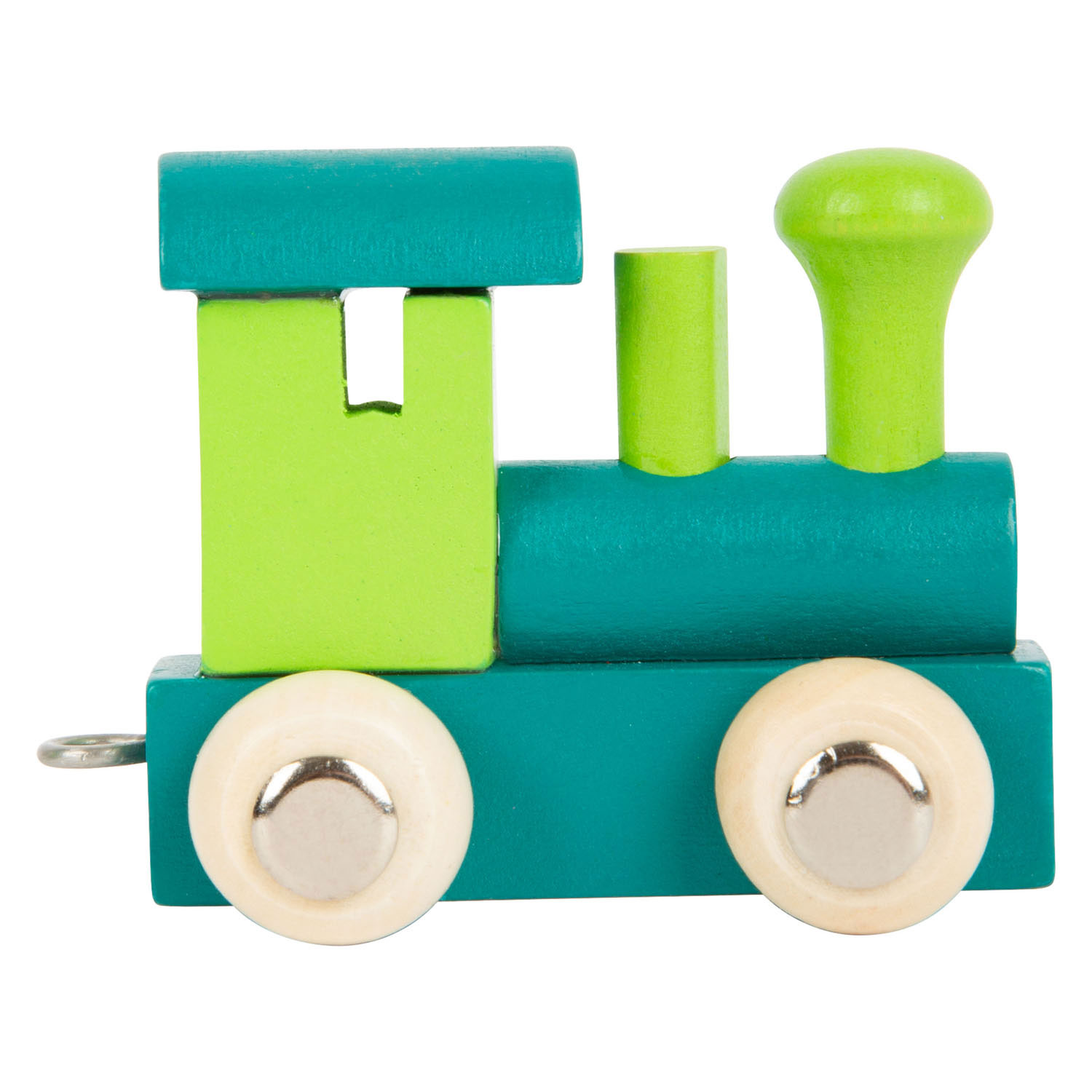 Small Foot - Train à lettres en bois Locomotive Verte - 12 pièces