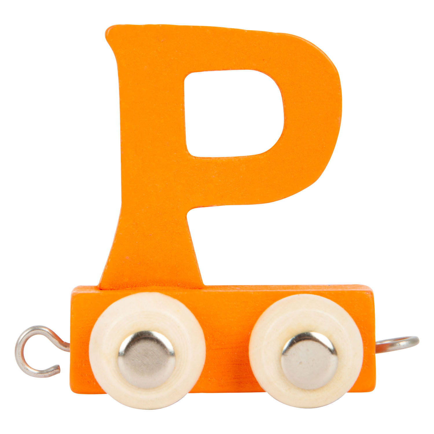 Small Foot - Holzbuchstabenzug Orange - P - 12 Stück