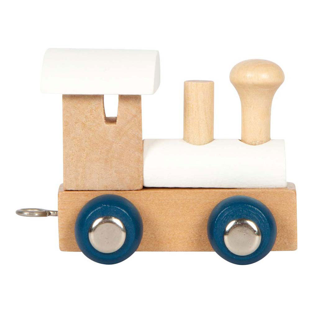 Small Foot - Train à lettres en bois Polar - Locomotive blanche - 12