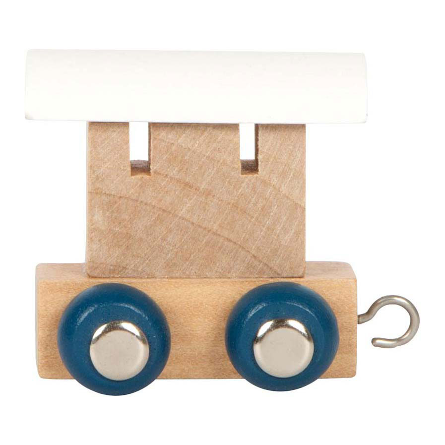 Small Foot - Train à lettres en bois Polar - Wagon Blanc - 12 pièces