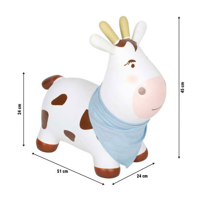 Small Foot - Vache gonflable 24 cm