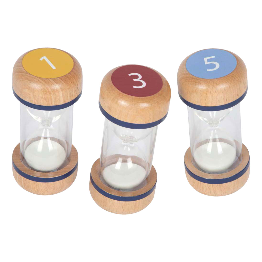 Petit pied - Sabliers en bois - 3 pièces