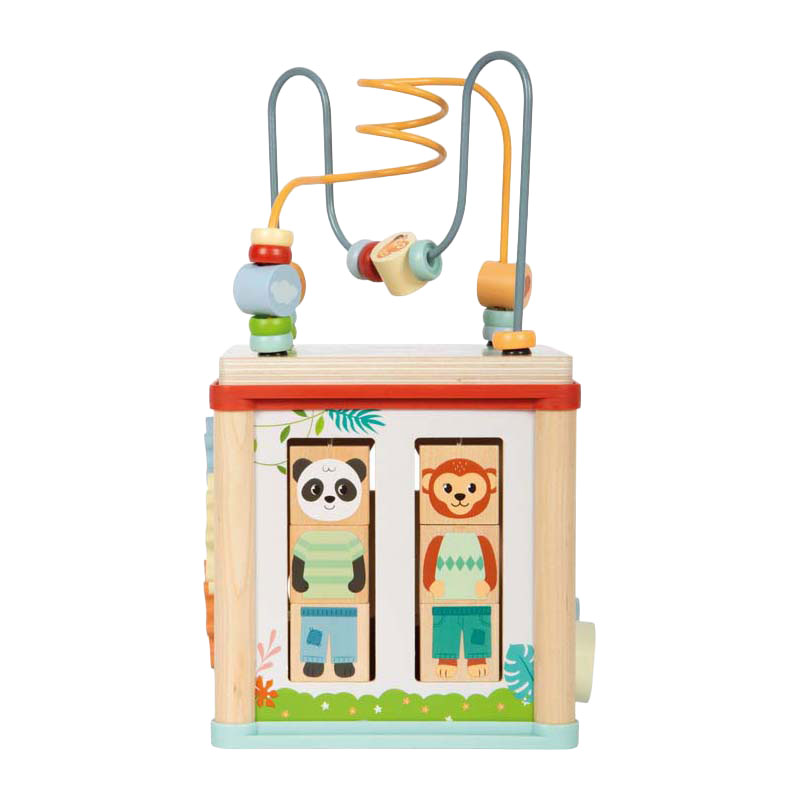 Small Foot - Houten Motoriekkubus FSC Jungle Friends