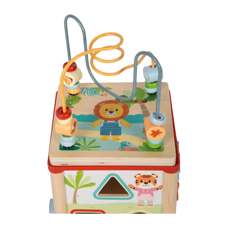 Small Foot - Houten Motoriekkubus FSC Jungle Friends