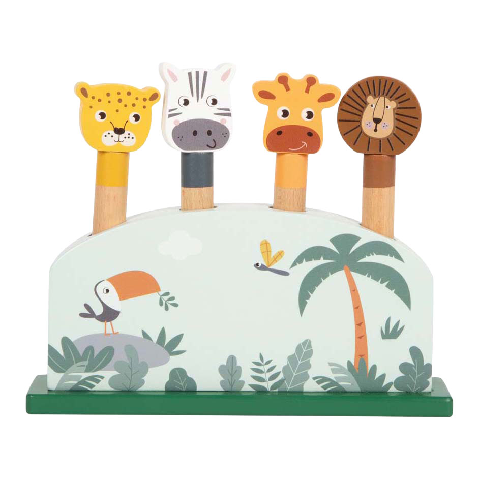 Small Foot - Houten Dierenvormenspel Safari FSC