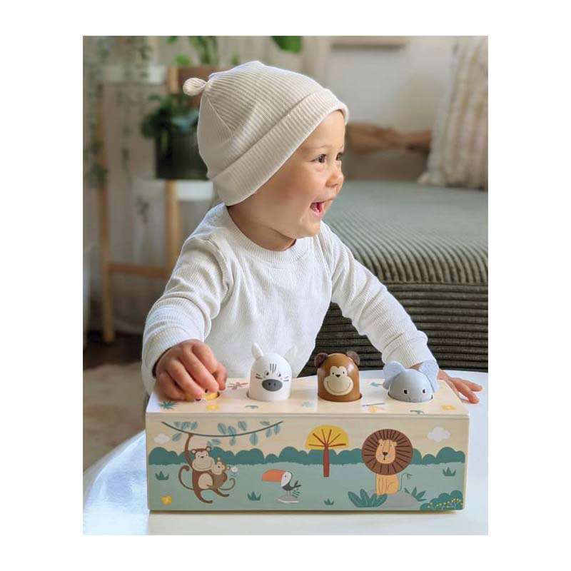 Small Foot - Houten Dansende Dieren met Geluiden Safari FSC