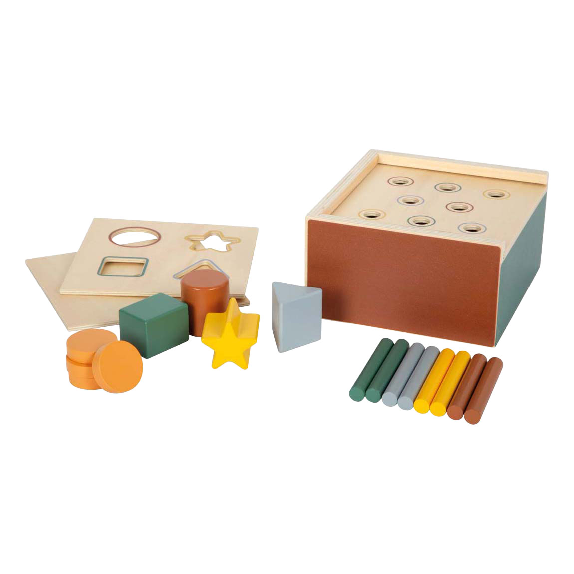 Small Foot - Houten Montessori Vormpassend Spel FSC