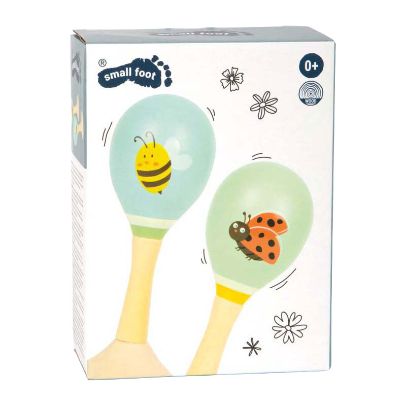 Small Foot - Houten Maracas Tiny Friends - 2st.