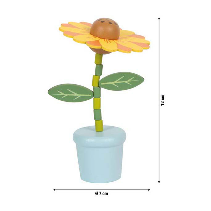 Small Foot - Figurines de fleurs dansantes en bois - 10 pièces.