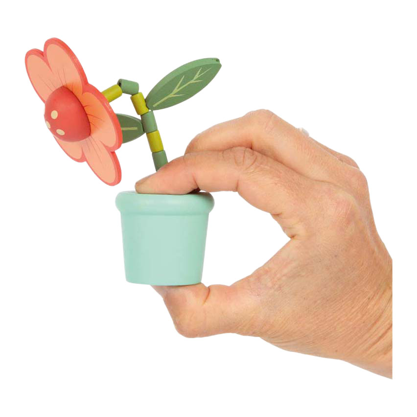 Small Foot - Figurines de fleurs dansantes en bois - 10 pièces.