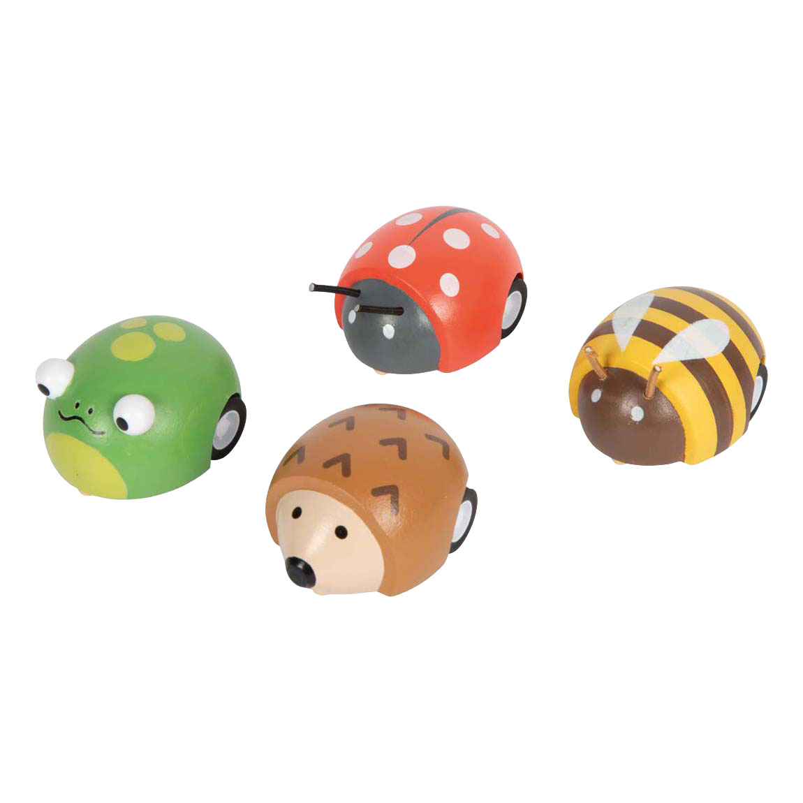Small Foot - Houten Pull-back Dieren Tiny Friends - 12st.