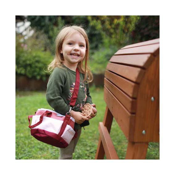 Small Foot kit de pansage pour chevaux avec sac rouge