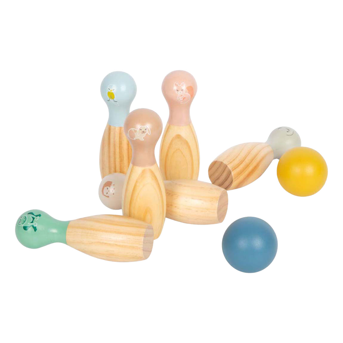 Small Foot - Bowling-Spiel Garden Buddies - 8 Stück.